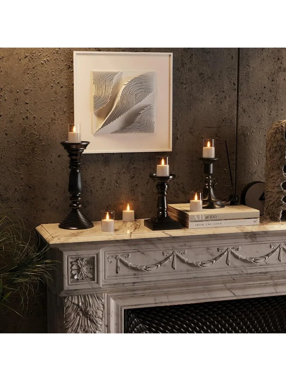 New 6-Pack Flickering Flameless LED Candles with Timer or Battery Powered